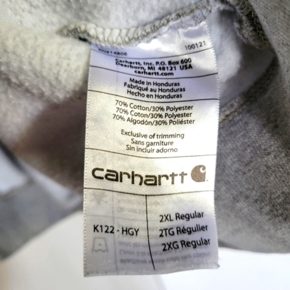 Carhartt Vtg Zip-Up Sweatshirt - Picture 5 of 7
